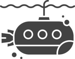 Submarine icon vector image. Suitable for mobile apps, web apps and print media.