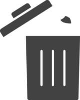 basura lata icono vector imagen. adecuado para móvil aplicaciones, web aplicaciones y impresión medios de comunicación.