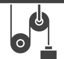 Pulley icon vector image. Suitable for mobile apps, web apps and print media.