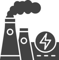 Power Station icon vector image. Suitable for mobile apps, web apps and print media.