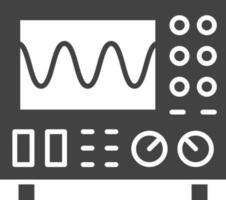 Oscilloscope icon vector image. Suitable for mobile apps, web apps and print media.