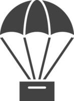Parachute icon vector image. Suitable for mobile apps, web apps and print media.