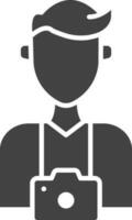 Photographer icon vector image. Suitable for mobile apps, web apps and print media.