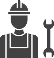 Plumber icon vector image. Suitable for mobile apps, web apps and print media.