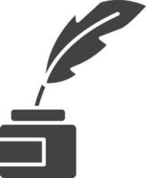 Quill icon vector image. Suitable for mobile apps, web apps and print media.