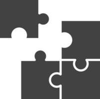 Puzzle Part icon vector image. Suitable for mobile apps, web apps and print media.