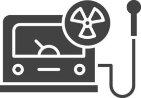 Radiation Detector icon vector image. Suitable for mobile apps, web apps and print media.