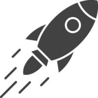 Rocket icon vector image. Suitable for mobile apps, web apps and print media.