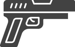 Pistol icon vector image. Suitable for mobile apps, web apps and print media.