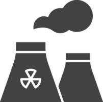 Nuclear Plant icon vector image. Suitable for mobile apps, web apps and print media.