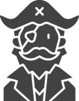 Pirate icon vector image. Suitable for mobile apps, web apps and print media.