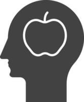 Healthy Mind icon vector image. Suitable for mobile apps, web apps and print media.