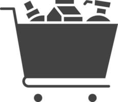 Groceries icon vector image. Suitable for mobile apps, web apps and print media.