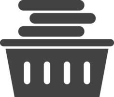 Laundry Basket icon vector image. Suitable for mobile apps, web apps and print media.