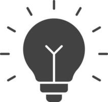 Lightbulb icon vector image. Suitable for mobile apps, web apps and print media.