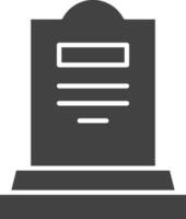 Gravestone icon vector image. Suitable for mobile apps, web apps and print media.