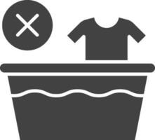 Do Not Wash icon vector image. Suitable for mobile apps, web apps and print media.