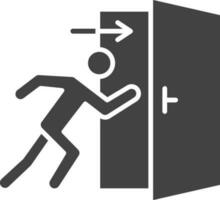 Fire Exit icon vector image. Suitable for mobile apps, web apps and print media.