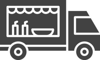 Food Truck icon vector image. Suitable for mobile apps, web apps and print media.