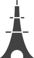 Eiffel Tower icon vector image. Suitable for mobile apps, web apps and print media.