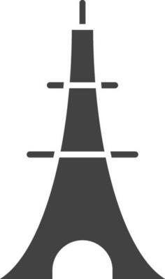 Eiffel Tower icon vector image. Suitable for mobile apps, web apps and print media.
