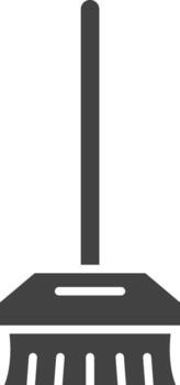 Broom icon vector image. Suitable for mobile apps, web apps and print media.