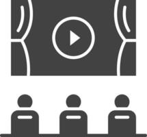 Cinema icon vector image. Suitable for mobile apps, web apps and print media.