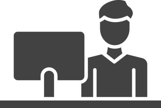 Cashier icon vector image. Suitable for mobile apps, web apps and print media.