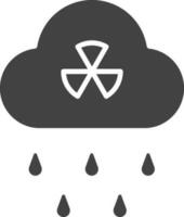 Acid Rain icon vector image. Suitable for mobile apps, web apps and print media.