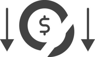 Bankruptcy icon vector image. Suitable for mobile apps, web apps and print media.