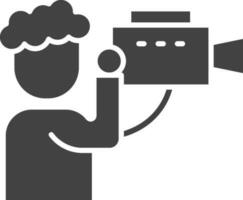 Camera Man icon vector image. Suitable for mobile apps, web apps and print media.