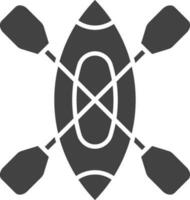 Canoe icon vector image. Suitable for mobile apps, web apps and print media.