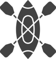 Canoe icon vector image. Suitable for mobile apps, web apps and print media.