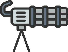 Machine Gun icon vector image. Suitable for mobile apps, web apps and print media.