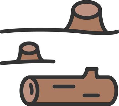 Deforestation icon vector image. Suitable for mobile apps, web apps and print media.