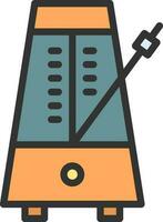 Metronome icon vector image. Suitable for mobile apps, web apps and print media.