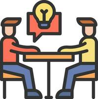 Mentoring icon vector image. Suitable for mobile apps, web apps and print media.