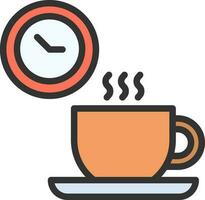 Coffee Break icon vector image. Suitable for mobile apps, web apps and print media.