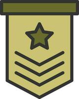 Military icon vector image. Suitable for mobile apps, web apps and print media.