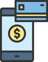 Mobile Payment icon vector image. Suitable for mobile apps, web apps and print media.