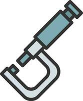 Micrometer icon vector image. Suitable for mobile apps, web apps and print media.