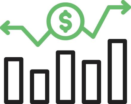 fluctuación icono vector imagen. adecuado para móvil aplicaciones, web aplicaciones y impresión medios de comunicación.