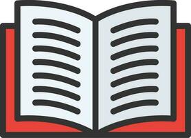 Open Book icon vector image. Suitable for mobile apps, web apps and print media.