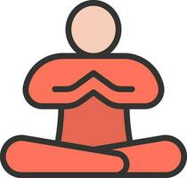 Relaxation icon vector image. Suitable for mobile apps, web apps and print media.