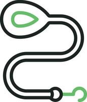 Leash icon vector image. Suitable for mobile apps, web apps and print media.
