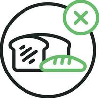 No Food icon vector image. Suitable for mobile apps, web apps and print media.