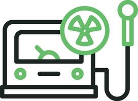 Radiation Detector icon vector image. Suitable for mobile apps, web apps and print media.