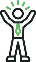 Selfconfident icon vector image. Suitable for mobile apps, web apps and print media.