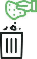 Litter icon vector image. Suitable for mobile apps, web apps and print media.