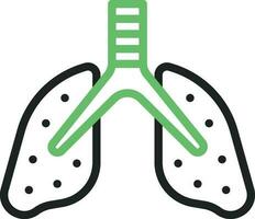 Lungs icon vector image. Suitable for mobile apps, web apps and print media.